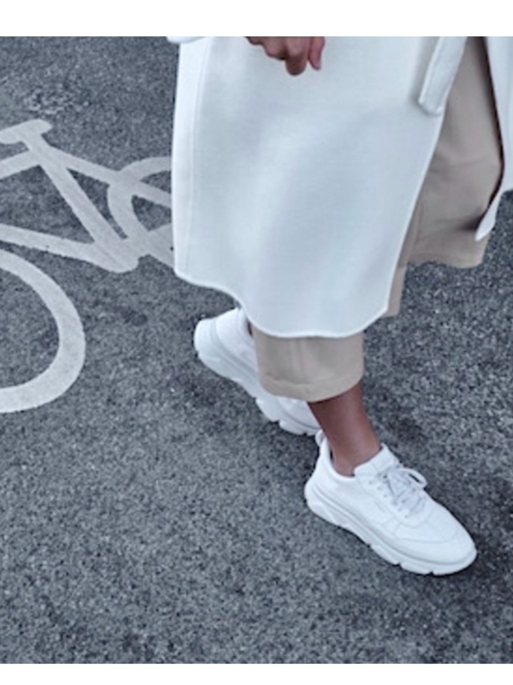 Copenhagen Studios CPH555 White Leather Platform Sneakers Size 37 US 6.5 - 7